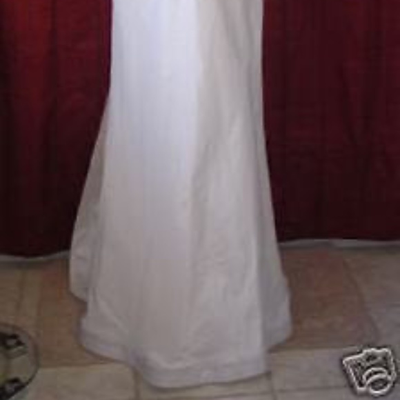 NICOLE MILLER SILK TRIPLE BOW BRIDAL WEDDING GOWN SZ 14 $1320 FU0003 IVORY - Picture 5 of 7
